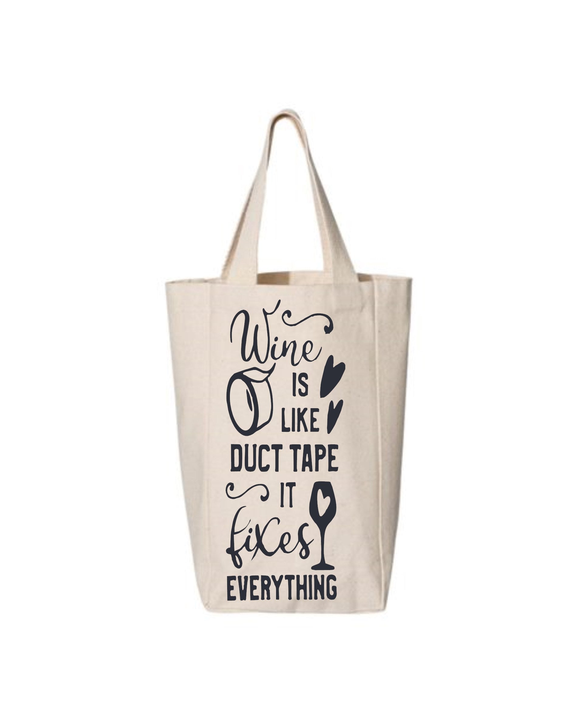 Canvas Wine Tote