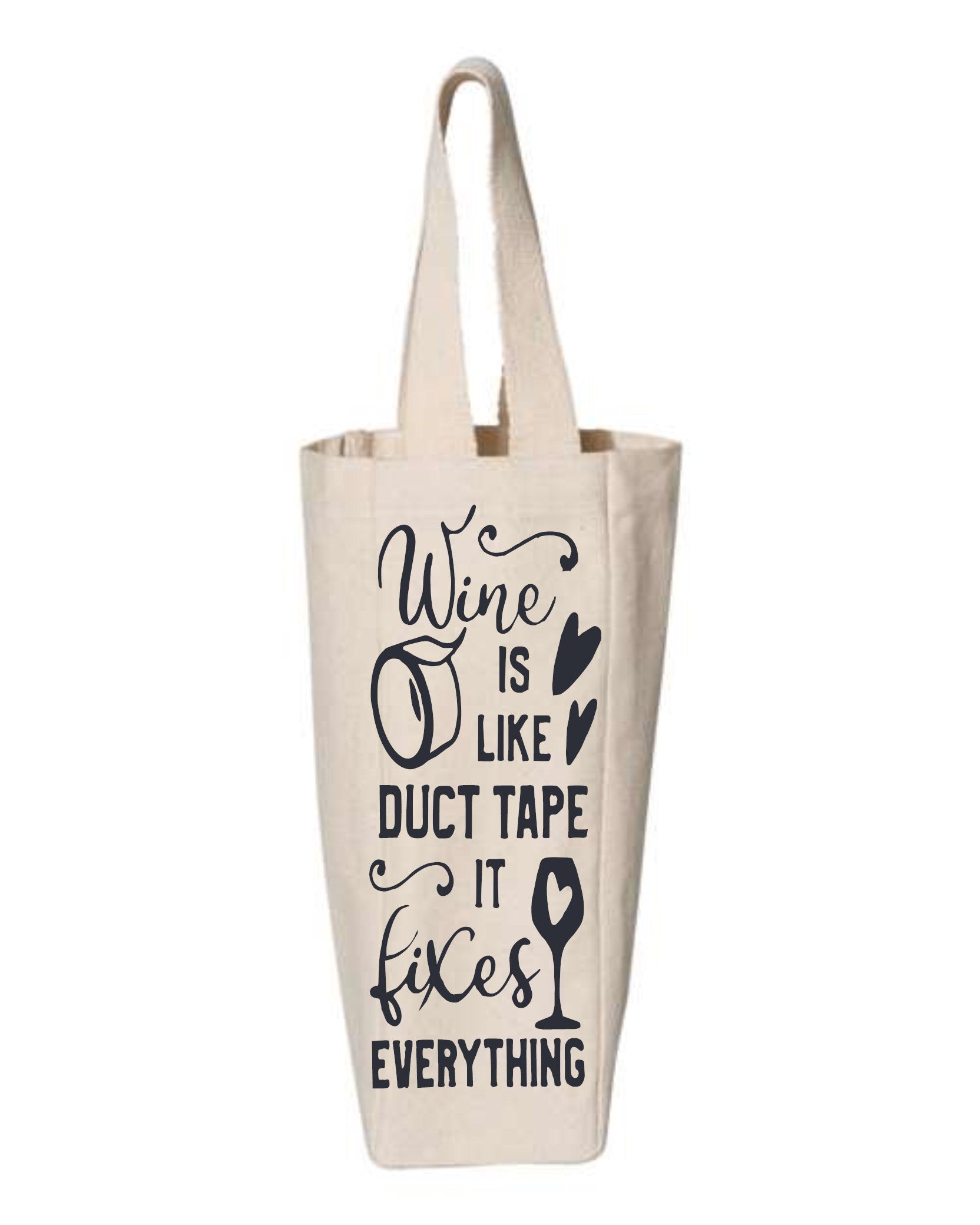 Canvas Wine Tote